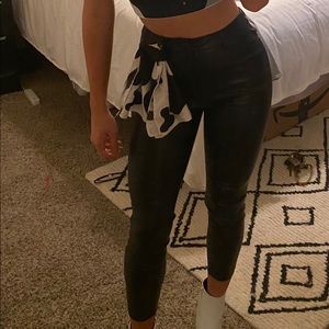 Leather pants from forever 21!! Worn once!